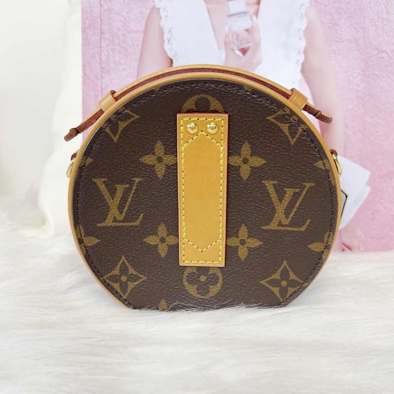 路易威登LV 迷你小圓餅硬餅 Boite Chapeau M44699 老花塗層帆布-1