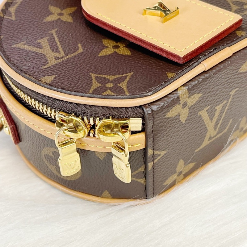 路易威登LV 迷你小圓餅硬餅 Boite Chapeau M44699 老花塗層帆布-8