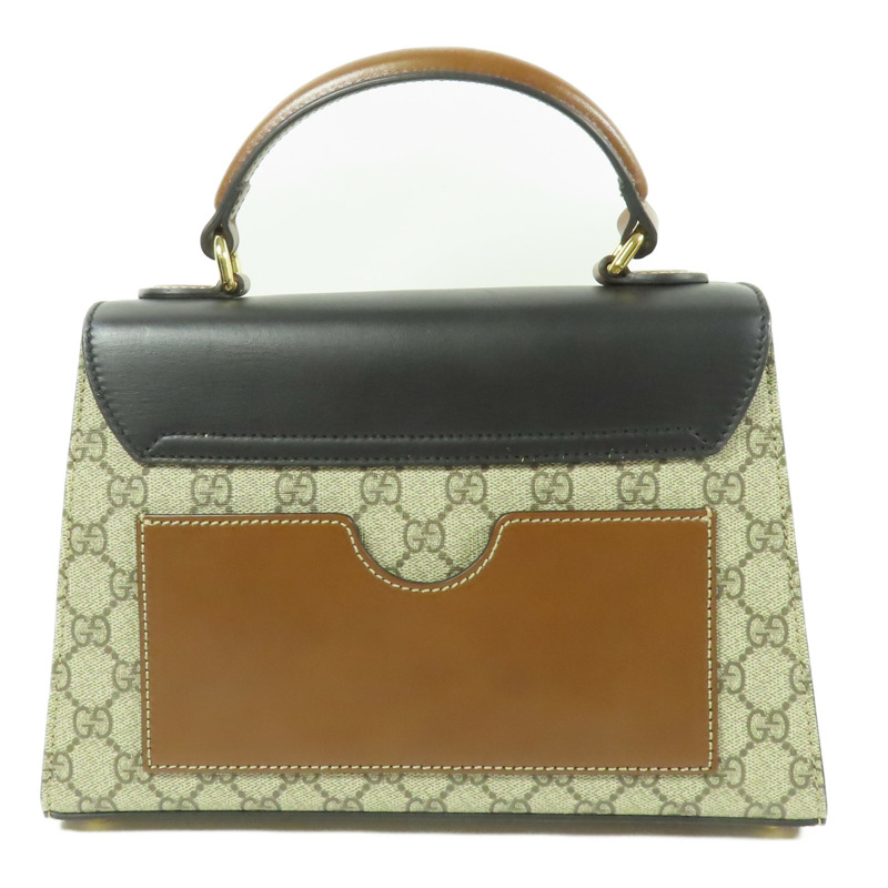 GUCCI 塗層帆布Padlock GG Small金扣手挽肩背兩用袋-2