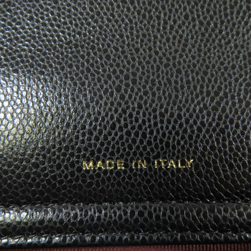 CHANEL 牛皮皮革Chain Shoulder金扣鏈帶肩背袋-12