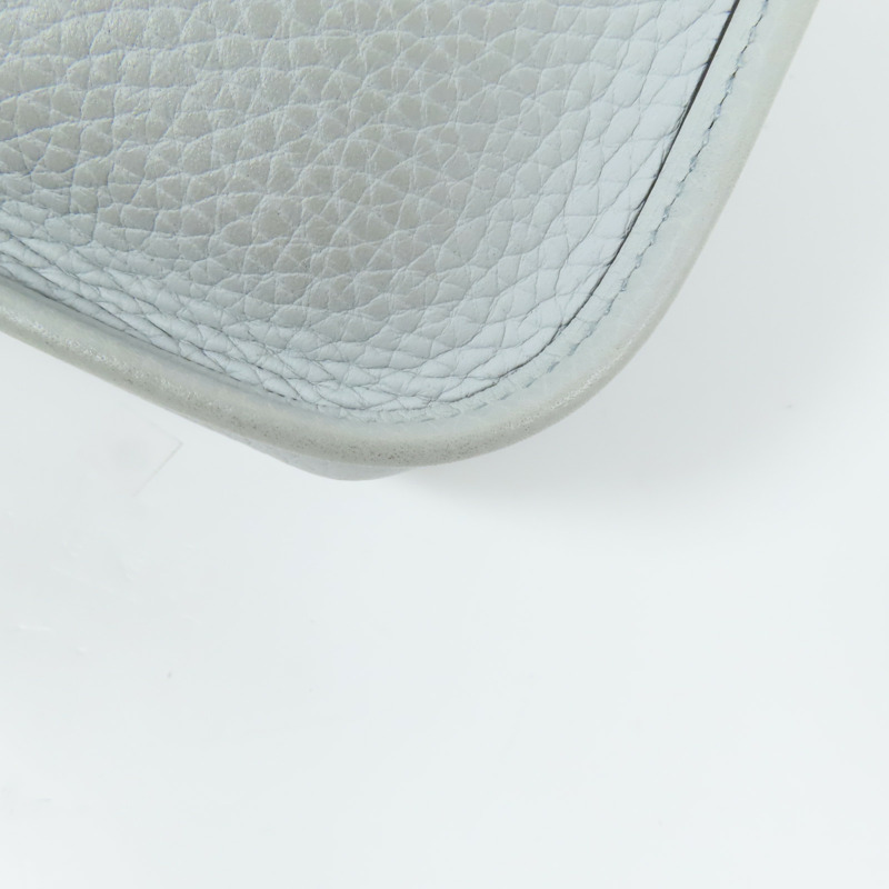HERMES Clemence皮革Evelyne TPM金扣肩背袋Bleu Pale-8