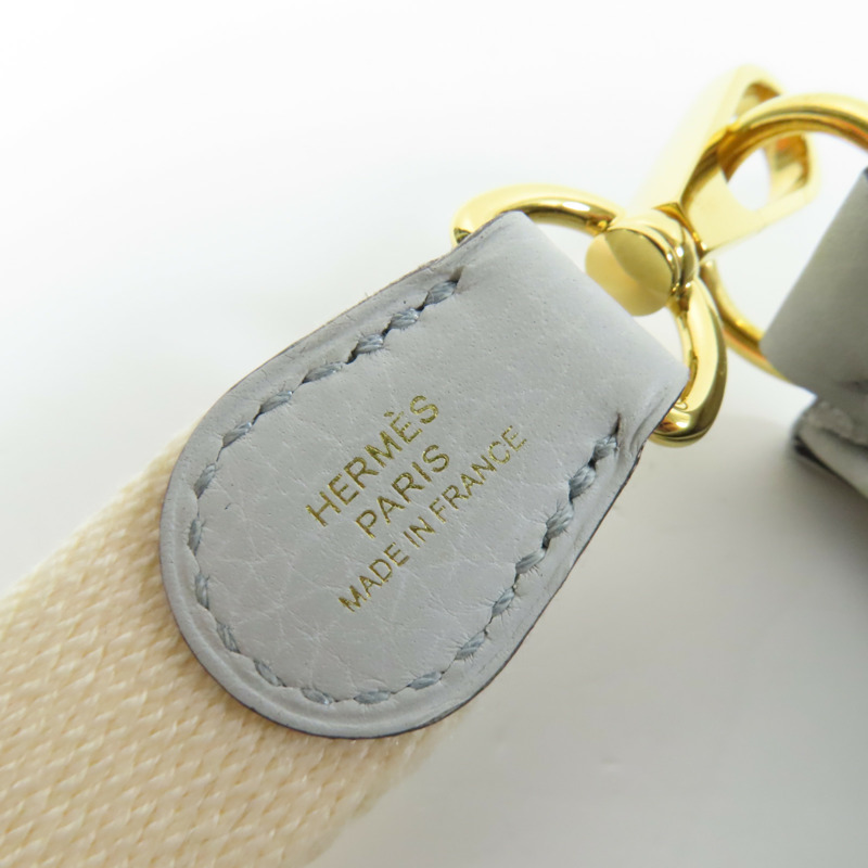 HERMES Clemence皮革Evelyne TPM金扣肩背袋Bleu Pale-13