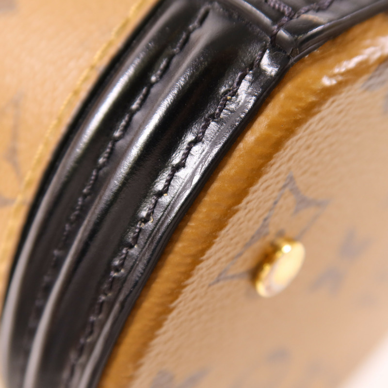 LOUIS VUITTON Monogram Reverse Cannes金扣手挽肩背兩用袋-11