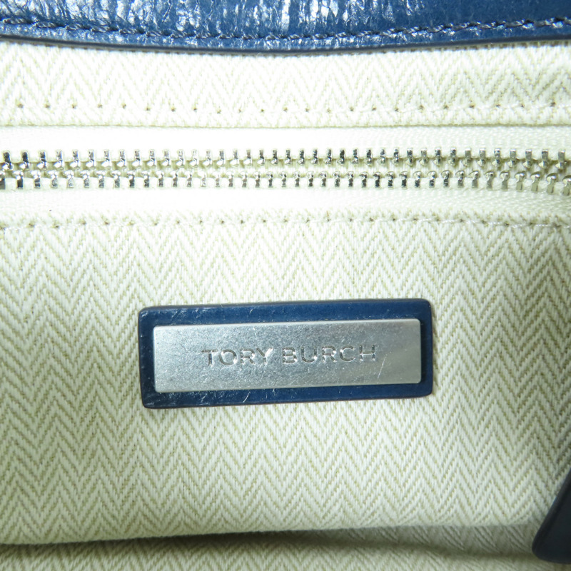 Tory Burch 牛皮皮革Kira Chevron銀扣鏈帶肩背袋-4