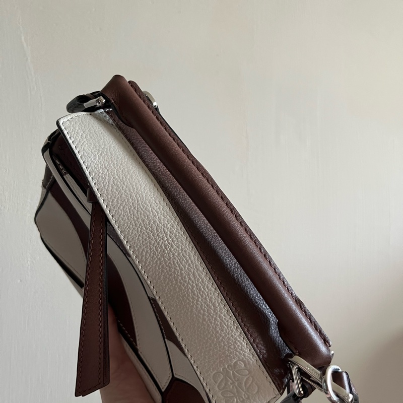 【LOEWE Mini Puzzle咖+白色幾何包】-3