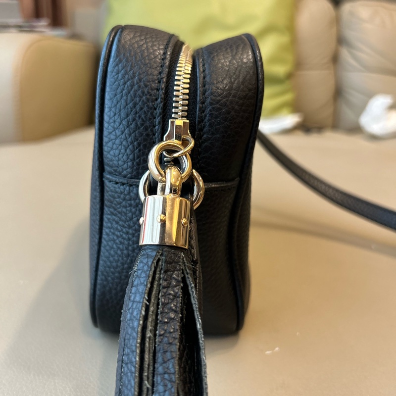 Gucci 流蘇相機包黑色-4