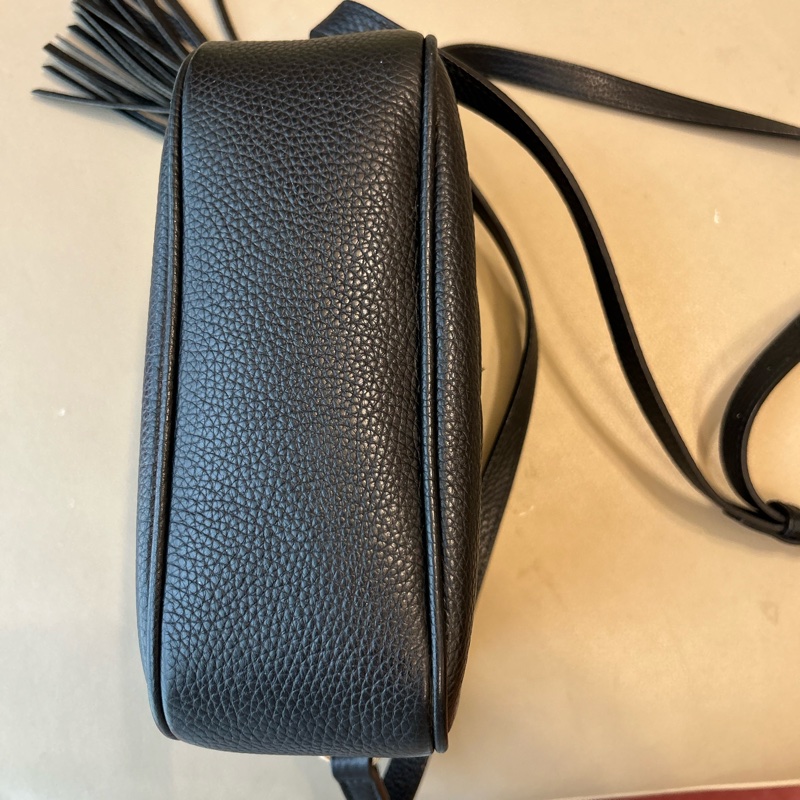 Gucci 流蘇相機包黑色-6