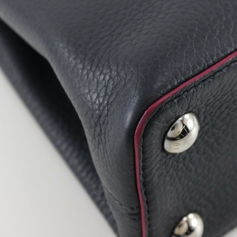 Louis Vuitton Capusines BB 手提包 Parnassus M94517 x Taurillon 皮革 鈷藍色/紫紅色 2014 海軍藍/粉紅色 TR1124 雙向翻蓋 Capusine 女款-3