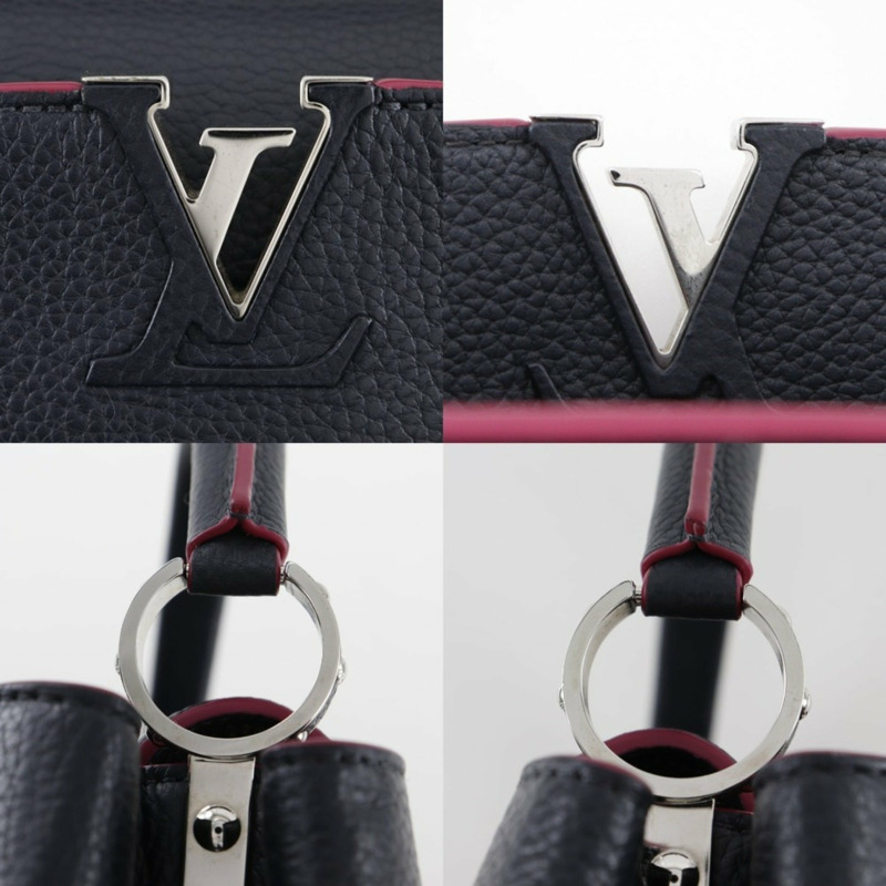 Louis Vuitton Capusines BB 手提包 Parnassus M94517 x Taurillon 皮革 鈷藍色/紫紅色 2014 海軍藍/粉紅色 TR1124 雙向翻蓋 Capusine 女款-8