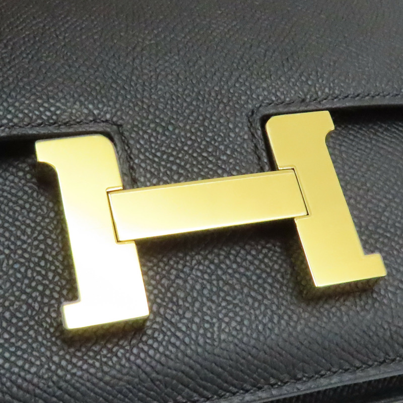 黑色 Epsom 牛皮 Constance 19 康康包 肩背包 K刻 金扣【HERMES 愛馬仕】 K刻/AS/291/US-13