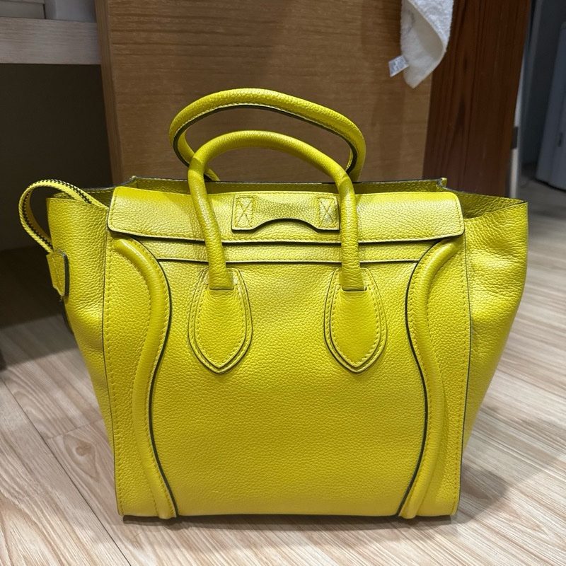 Celine micro luggage 黃 冏包-8