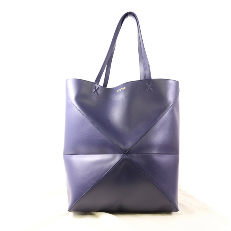LOEWE 牛皮皮革XL Puzzle Fold Tote肩背袋-8