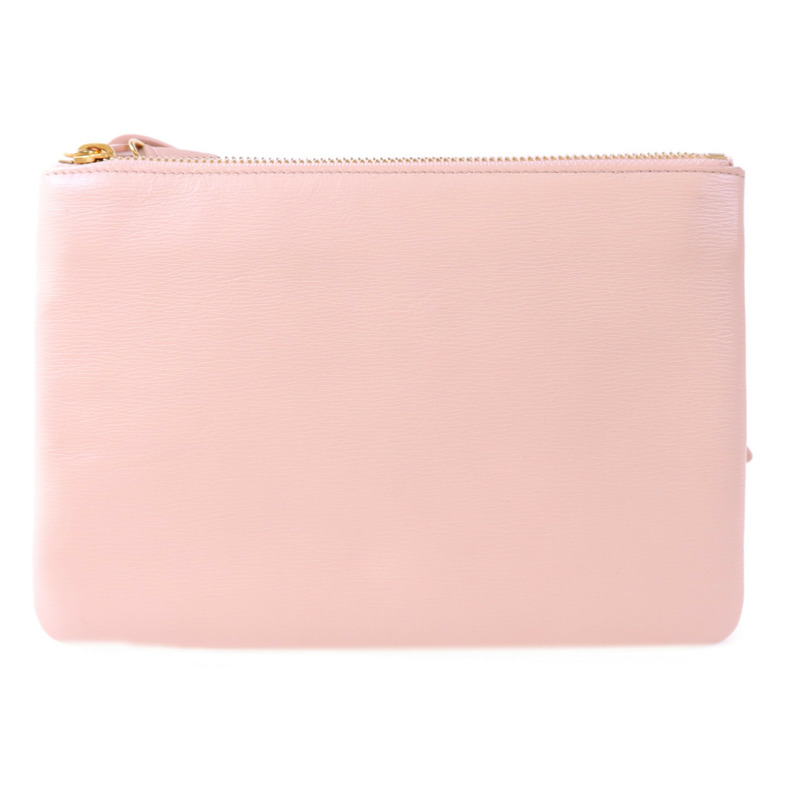 CELINE 牛皮皮革Trio金扣肩背袋-1