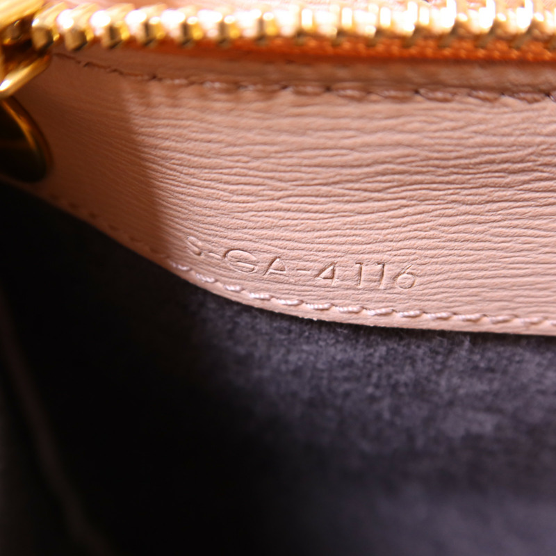 CELINE 牛皮皮革Trio金扣肩背袋-6