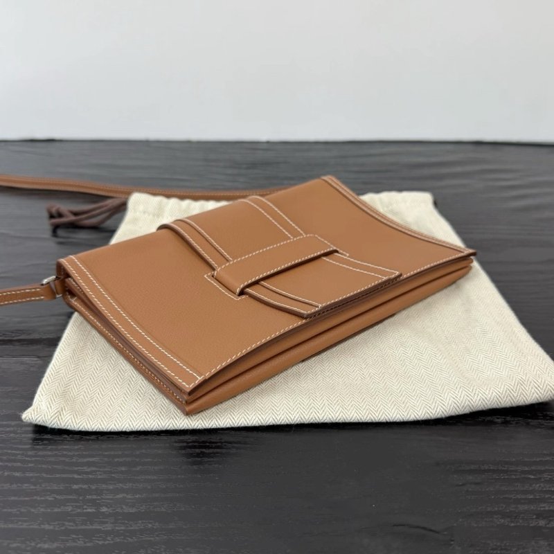 HERMES 金棕銀扣 H Passant手拿斜背包 21*14*3 99新配件盒子塵袋-4