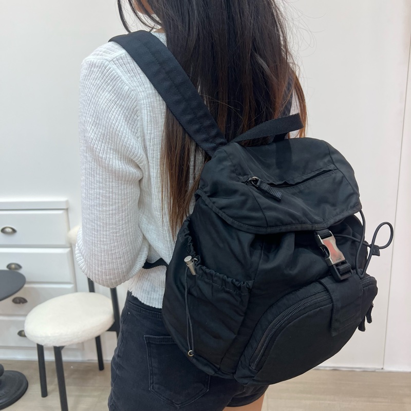 PRADA 帆布後背包-26