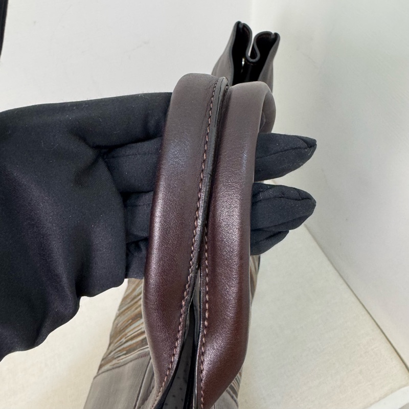 Hermès 羊切皮手提包-13