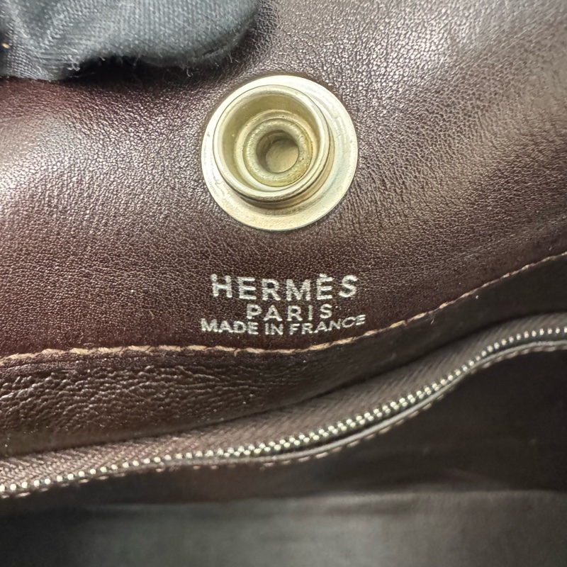 Hermès 羊切皮手提包-15
