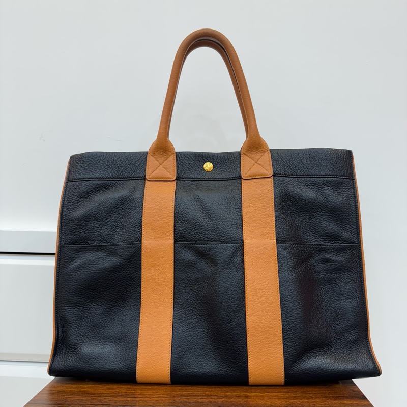 Hermès 皮革手提包-2