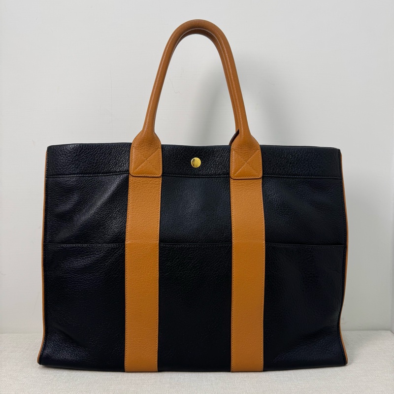 Hermès 皮革手提包-3