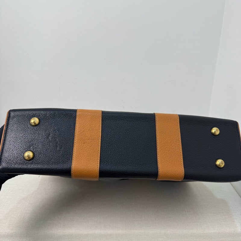 Hermès 皮革手提包-7