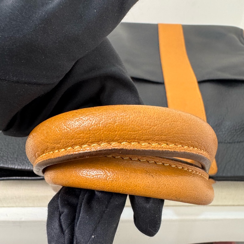 Hermès 皮革手提包-8