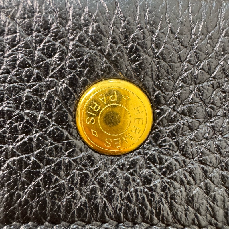 Hermès 皮革手提包-10