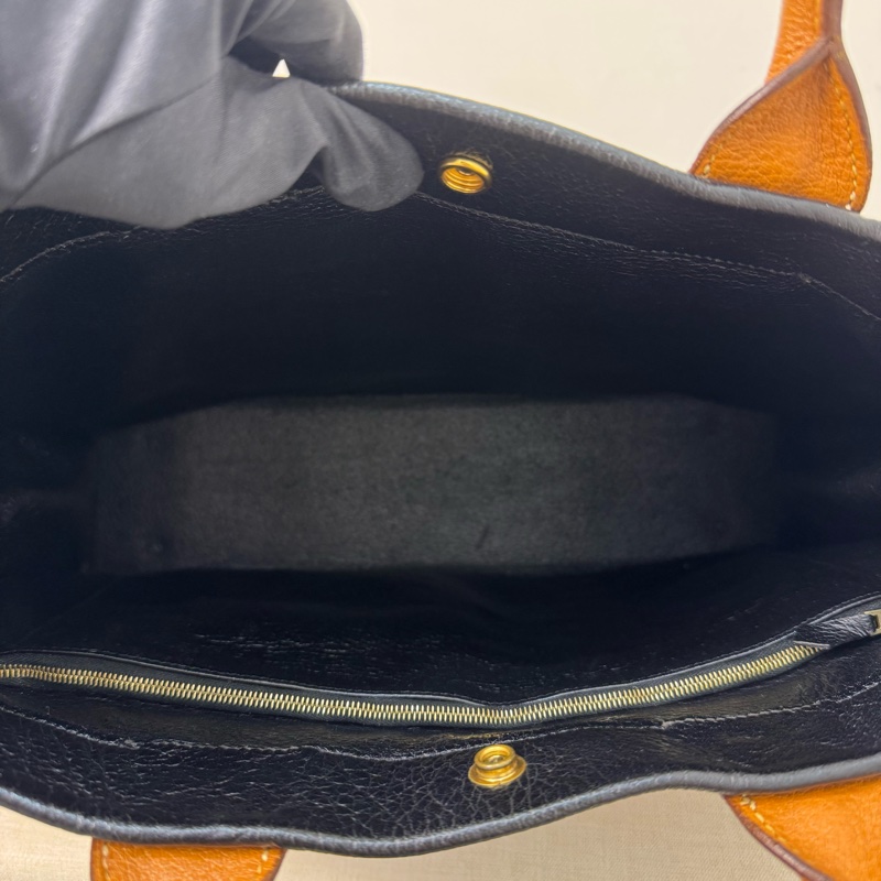 Hermès 皮革手提包-13