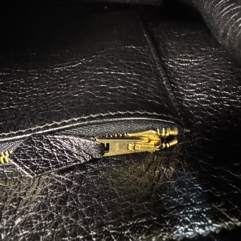 Hermès 皮革手提包-14