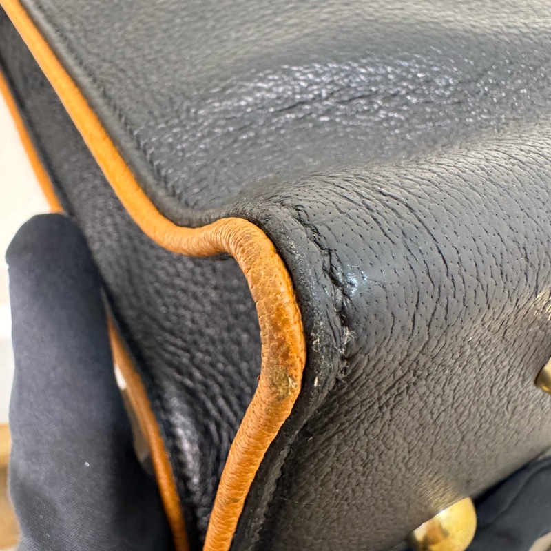 Hermès 皮革手提包-22