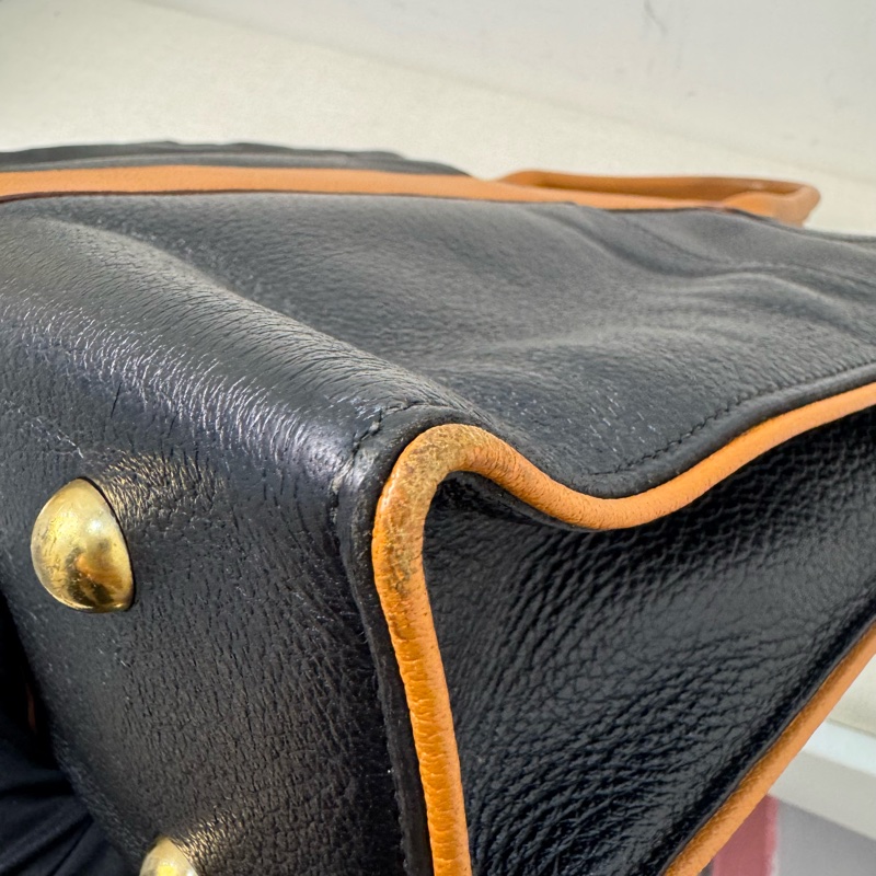 Hermès 皮革手提包-25