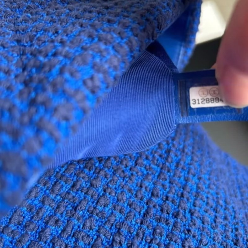 Chanel 19bag寶藍色 菱格鏈條包 31開 尺寸30×21×8.5cm,配件防塵袋,原盒子 98成新 誠可議-3