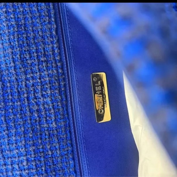 Chanel 19bag寶藍色 菱格鏈條包 31開 尺寸30×21×8.5cm,配件防塵袋,原盒子 98成新 誠可議-4