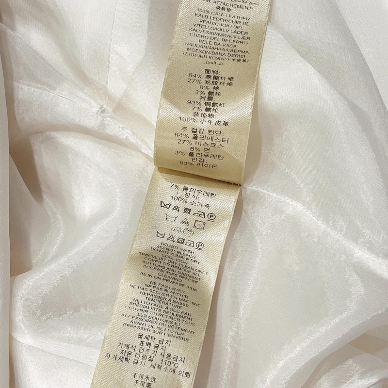 BURBERRY  倫敦 小牛皮編織肩扣V領洋裝-9