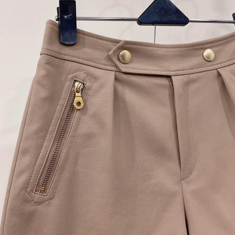 BURBERRY 藍標 金扣拉鏈短褲-2