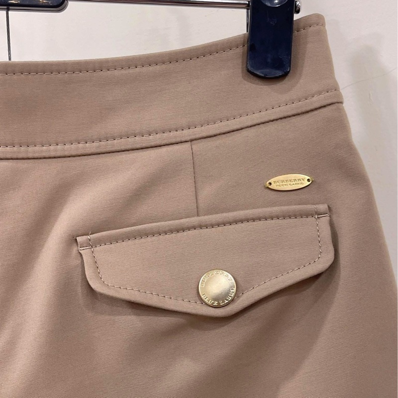 BURBERRY 藍標 金扣拉鏈短褲-5