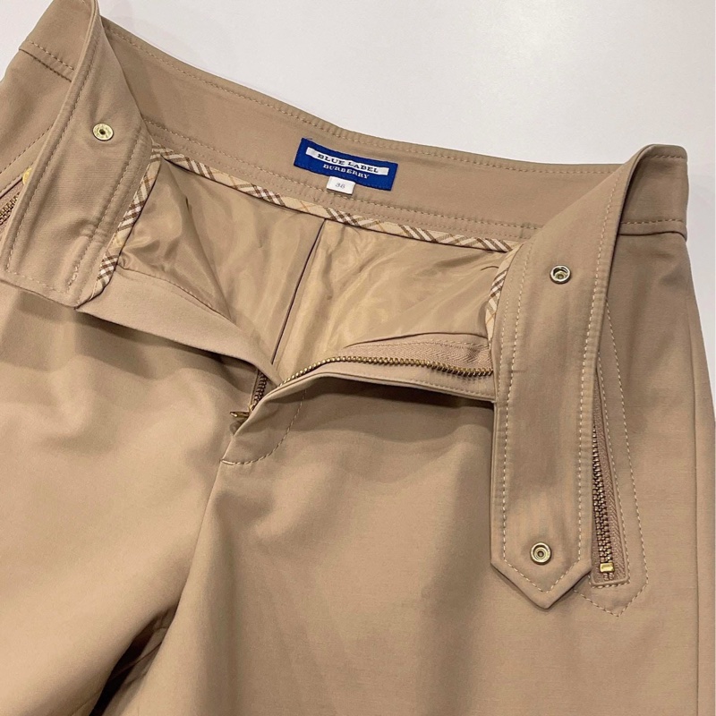 BURBERRY 藍標 金扣拉鏈短褲-7