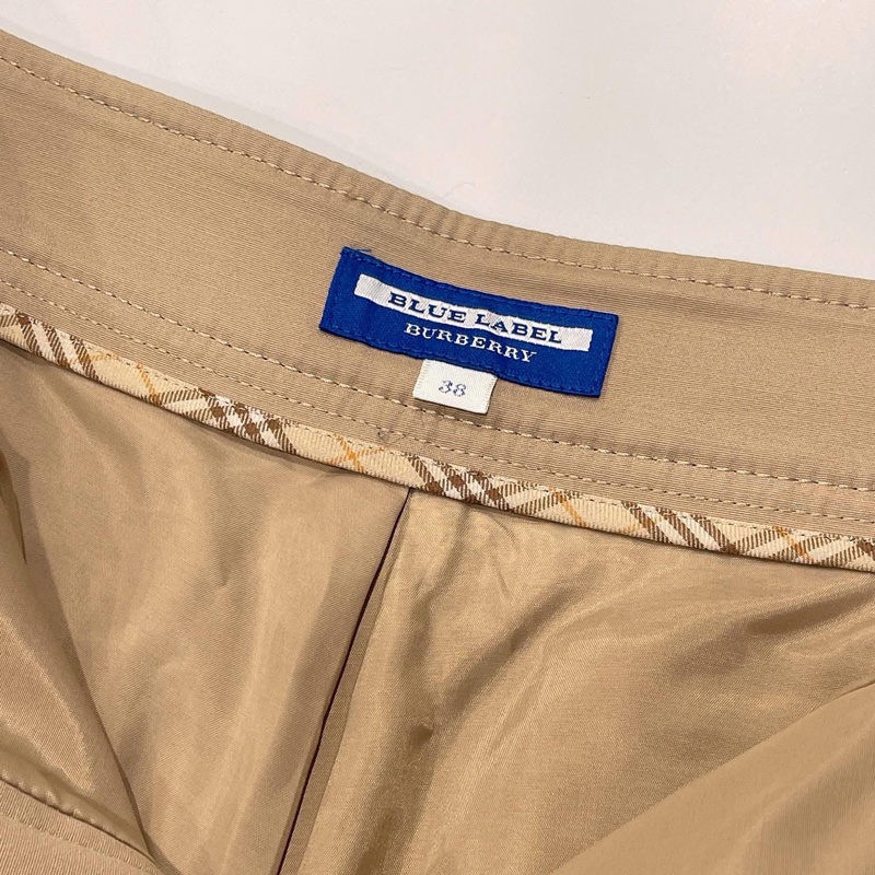 BURBERRY 藍標 金扣拉鏈短褲-8