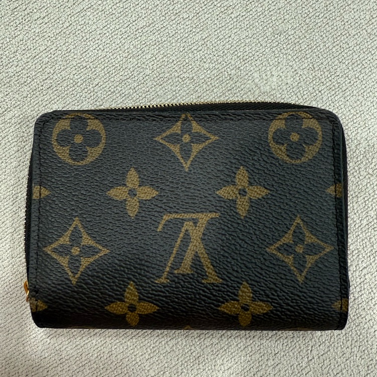 Louis Vuitton經典Lou系列Monogram印花拉鍊短夾(芭蕾粉色)-7