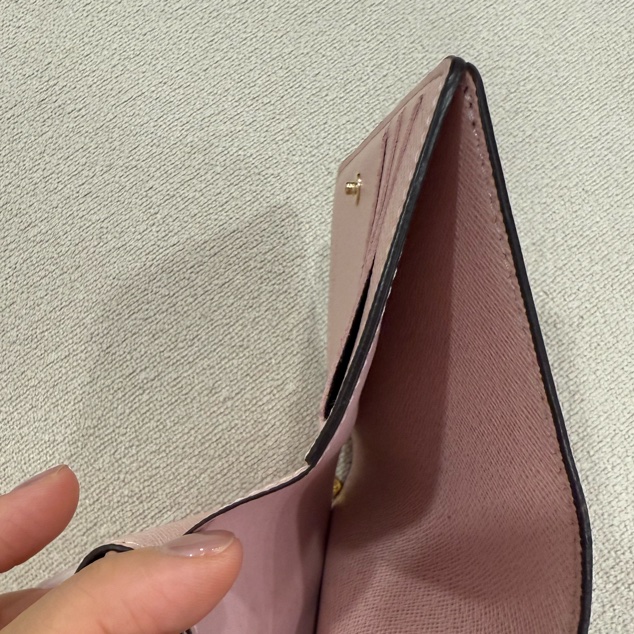 Louis Vuitton經典Lou系列Monogram印花拉鍊短夾(芭蕾粉色)-10