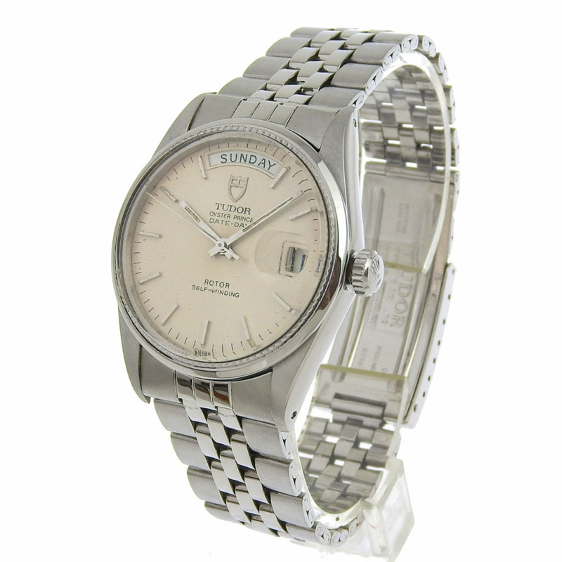帝舵 Oyster Prince 腕錶，日期顯示，機芯 2834-2，94710，不鏽鋼，1980 年，自動，銀色錶盤，男士，B 級-1