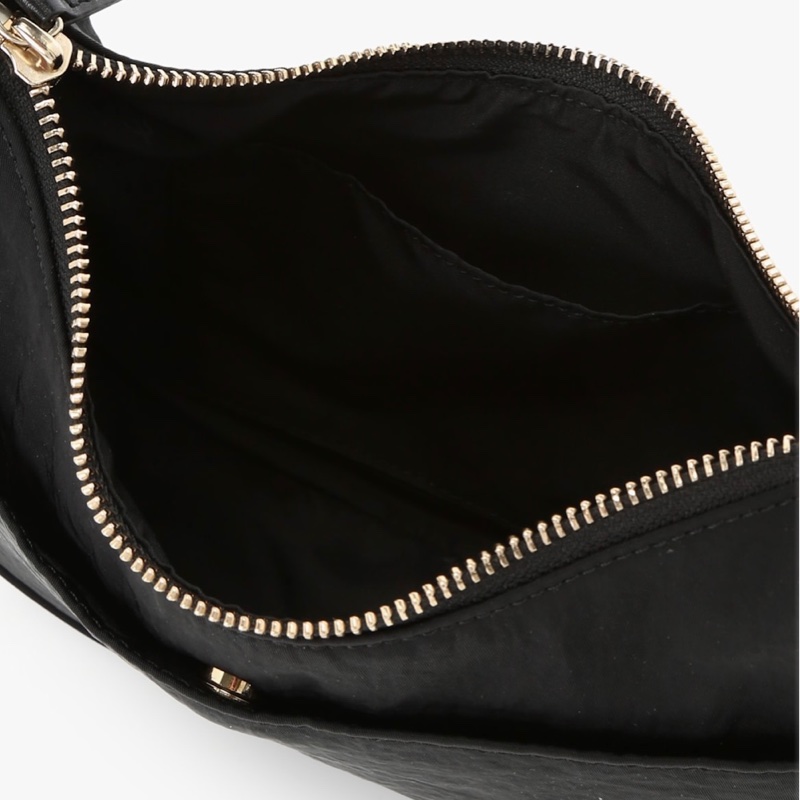 Agnes b.黑色彎月肩背包 全新-6