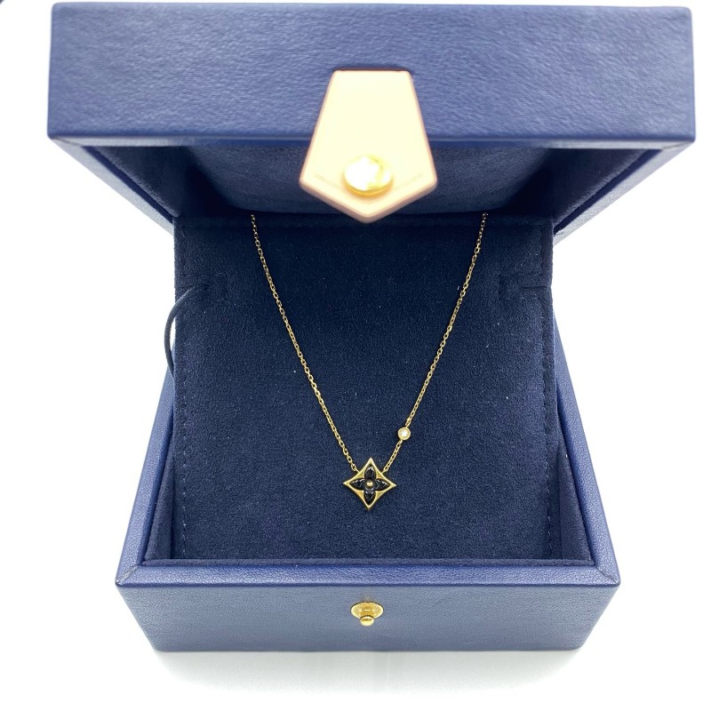 路易威登 LV Blossom BB 18K金 瑪瑙項鍊-0