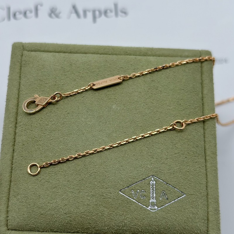 VCA梵克雅寶藍瑪瑙四葉草項鍊
中號-4