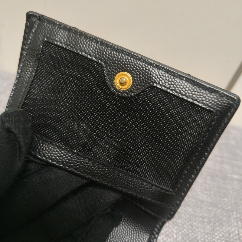 🔥10/3-10/31週年慶🔥【超狂優惠】✨YSL✨SAINT LAURENT （附盒/防塵袋）聖羅蘭 黑金 魚子醬 短夾 皮夾 錢包/二手精品/二手皮夾/保證正品🌳二手樹屋🌳-23