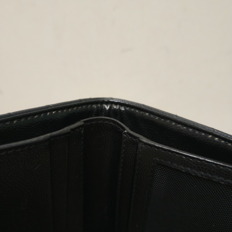 🔥10/3-10/31週年慶🔥【超狂優惠】✨YSL✨SAINT LAURENT （附盒/防塵袋）聖羅蘭 黑金 魚子醬 短夾 皮夾 錢包/二手精品/二手皮夾/保證正品🌳二手樹屋🌳-28