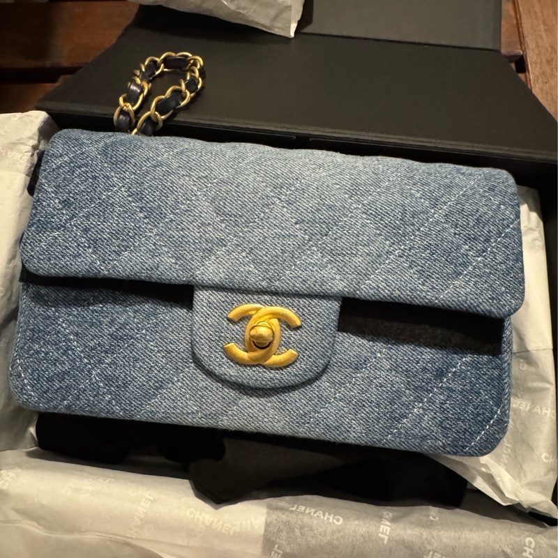 Chanel 香奈兒 牛仔 CF Mini 20cm 包包-0