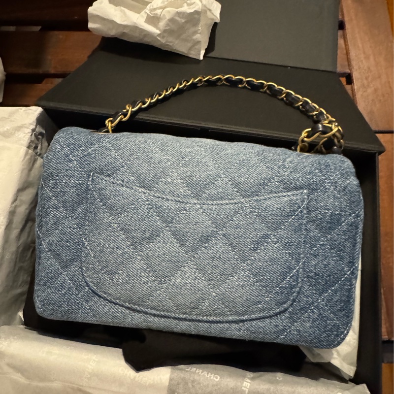 Chanel 香奈兒 牛仔 CF Mini 20cm 包包-1