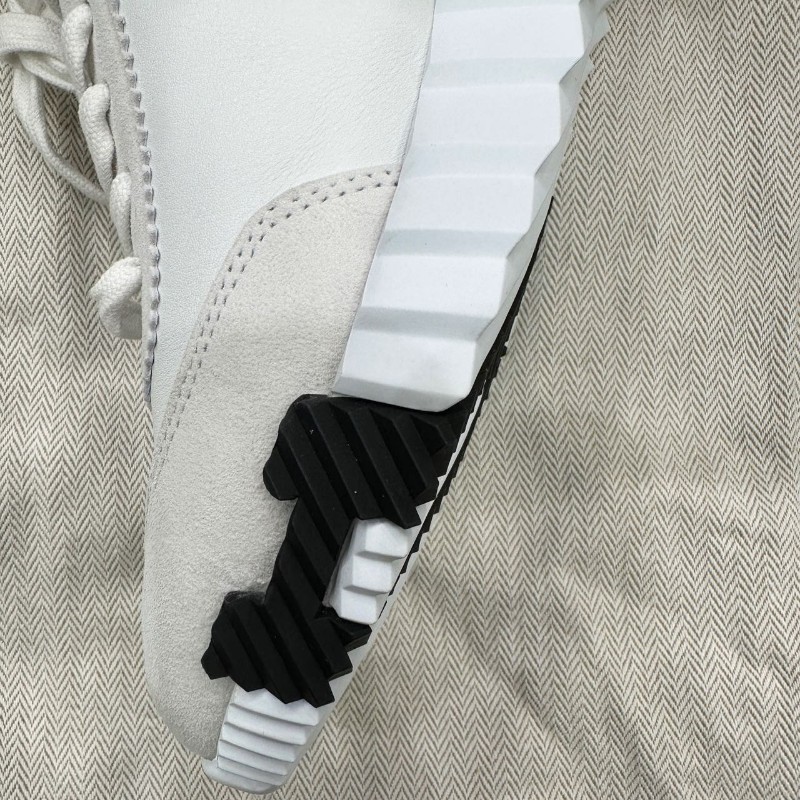 愛馬仕Hermes bouncing 三拼熊貓配色白拼灰運動球鞋 36碼-5