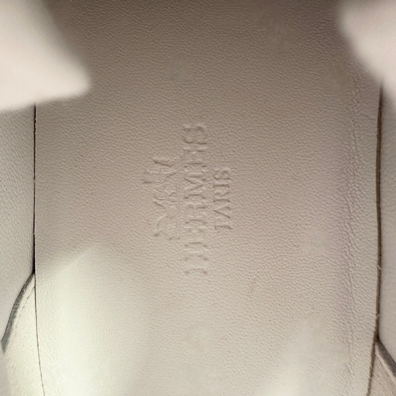 愛馬仕Hermes bouncing 三拼熊貓配色白拼灰運動球鞋 36碼-7